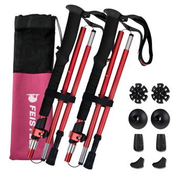 Bastones de trekking de aleación de aluminio a precio de fábrica