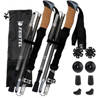 Bastones de trekking de aleación de aluminio a precio de fábrica