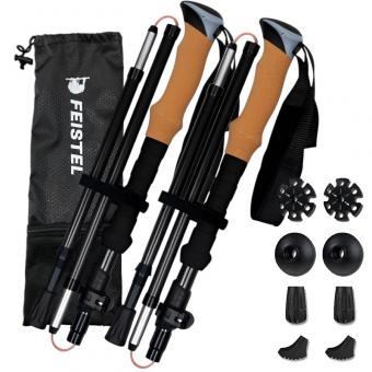 Bastones de trekking de aleación de aluminio a precio de fábrica