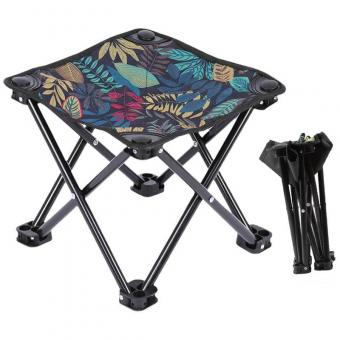 Taburete plegable portátil de mano para exteriores, camping y picnic