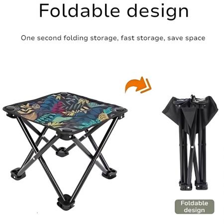 Taburete plegable portátil de mano de diseño moderno para exteriores, camping, picnic, viajes y playa 