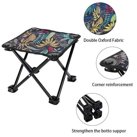 Taburete plegable portátil de mano de diseño moderno para exteriores, camping, picnic, viajes y playa 