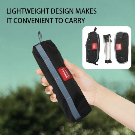 Taburete trípode plegable alto de acero portátil de tela Oxford 600D para camping y senderismo al aire libre
