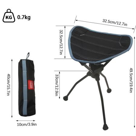 Sillas de camping ultraligeras para mochilero y senderismo, asiento compacto y portátil para exteriores 