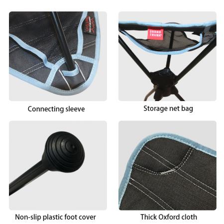 Sillas de camping ultraligeras para mochilero y senderismo, asiento compacto y portátil para exteriores 