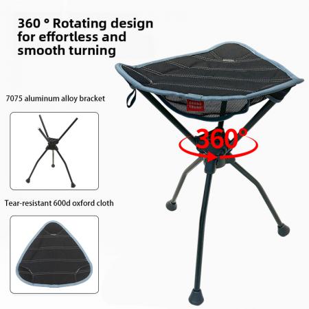 Sillas de camping ultraligeras para mochilero y senderismo, asiento compacto y portátil para exteriores 