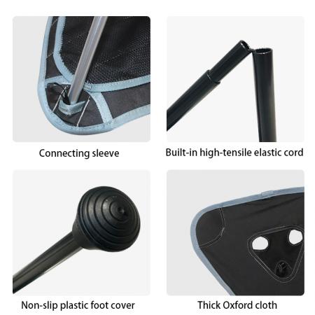 Taburete de camping plegable giratorio de 360°, de 3 patas, aleación de aluminio, portátil para exteriores, pesca, senderismo, mobiliario 