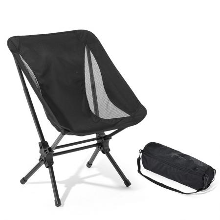 Silla de camping plegable compacta de configuración fácil, ligera y portátil, de aluminio y tela Oxford 