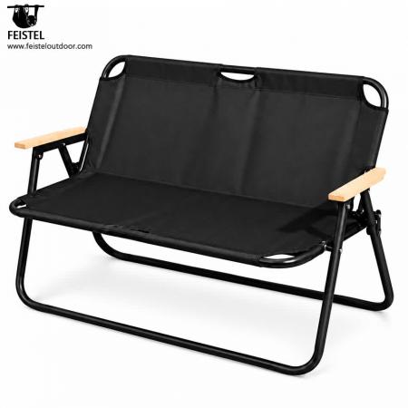 Silla de camping para exteriores para 2 personas para parejas: asiento doble de camping plegable para dos personas, estructura de aluminio 7075, Oxford 600D, capacidad de 250 kg 