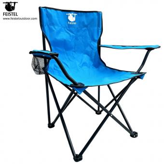 Silla de camping plegable para exteriores con reposabrazos