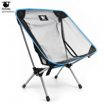 Silla de camping con respaldo de malla