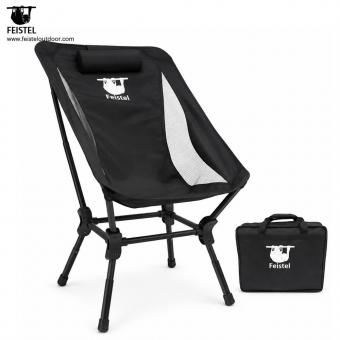 Silla de camping plegable con bolsa de transporte