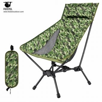 Silla ligera de respaldo alto para acampar