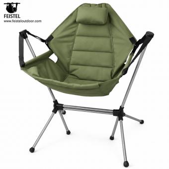 Silla mecedora plegable para camping