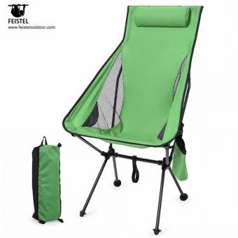 Silla ultraligera de respaldo alto para acampar