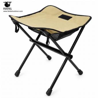 Taburete plegable de aluminio para camping tipo maza