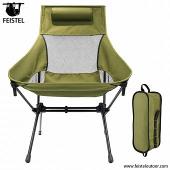 Silla de camping de barras paralelas ensanchadas para exteriores