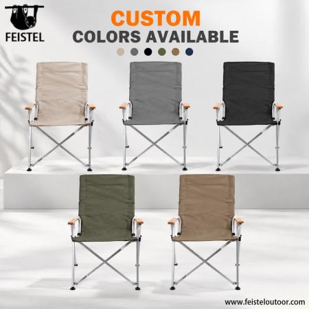 Silla de camping con respaldo ajustable y estructura plegable de aluminio: silla de exterior portátil para camping, senderismo y viajes 