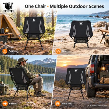 Silla que hace excursionismo plegable portátil resistente ligera para al aire libre 