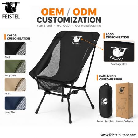 Silla que hace excursionismo plegable portátil resistente ligera para al aire libre 