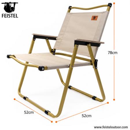 Silla de camping y playa portátil – Silla plegable de acero al carbono y Oxford, capacidad de 150kg 