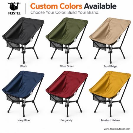Silla de camping plegable compacta: silla plegable de aluminio 7075 de 1,27 kg, capacidad de 150 kg 