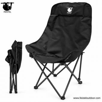Silla Tipo Luna de Gran Tamaño con Respaldo Alto para Camping