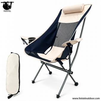 Silla de relax para camping de respaldo alto