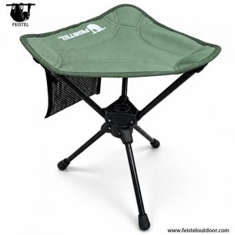 Taburete de camping con trípode plegable