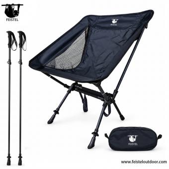Silla de camping y bastón de trekking 2 en 1
