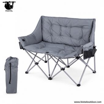 Silla de camping doble acolchada