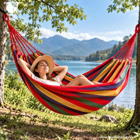 feisetel 2019 amazon vendedor 2 personas todas las estaciones portátil 75D nylon paracaídas camping hamaca 