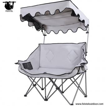 Silla de camping doble con toldo