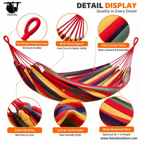 feisetel 2019 amazon vendedor 2 personas todas las estaciones portátil 75D nylon paracaídas camping hamaca 