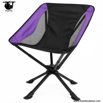 Silla plegable de camping de aluminio