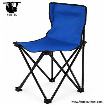 Taburete de camping plegable con respaldo