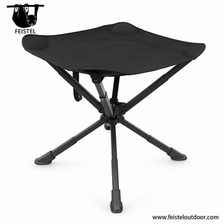 Taburete de 3 Patas de Gran Tamaño – Taburete de Camping Trípode Plegable Grande con Estructura de Aluminio 7075, Asiento de Malla de Poliéster 600D y Capacidad de 150 kg 