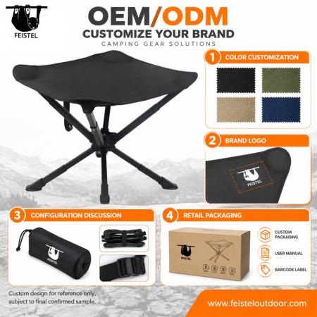 Taburete de 3 Patas de Gran Tamaño – Taburete de Camping Trípode Plegable Grande con Estructura de Aluminio 7075, Asiento de Malla de Poliéster 600D y Capacidad de 150 kg 