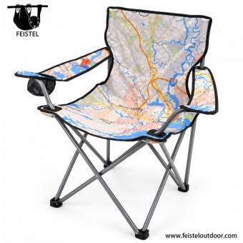 Sillón plegable portátil para exteriores con estructura de hierro