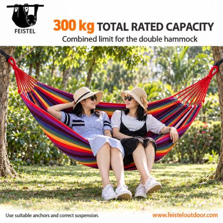 hamaca doble con soporte de acero hamaca ajustable para dos personas 