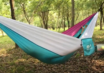 hamaca de nailon para acampar