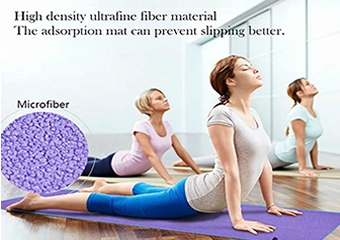 toalla caliente de la yoga de la microfibra absorbente antideslizante para la estera de la yoga 24x72 pulgadas